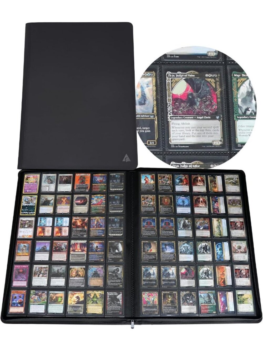 36-Pocket Trading Card Binder - 2300 Capacity, Ringless Organizer for TCG